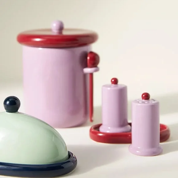 Anthropologie Rika Salt & Pepper Shaker Set - Picture 1 of 8